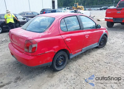 2001 Toyota Echo z USA, uszkodzony, nr VIN JTDBT123610123655